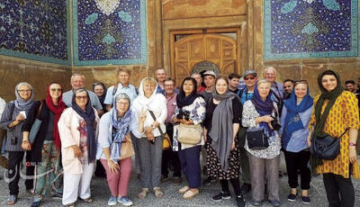 شیب صعودی گردشگران خارجی ایران