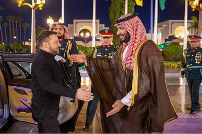 دیدار زلنسکی با محمد بن سلمان در جده