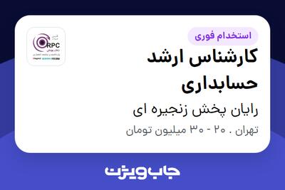 استخدام کارشناس ارشد حسابداری در رایان پخش زنجیره ای