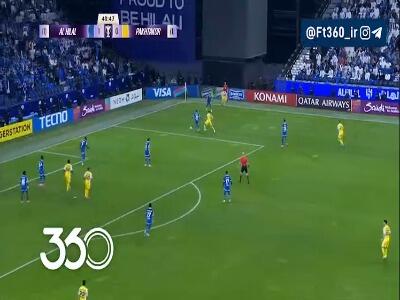 گل دوم الهلال توسط مالکوم ؛الهلال ۲-۰ پاختاکور