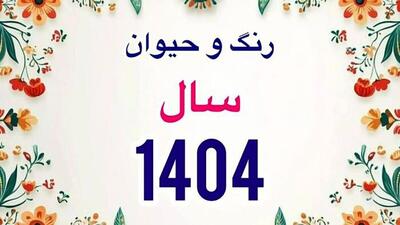 با رنگ و حیوان سال 1404 سال آشنا شوید