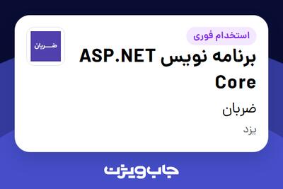 استخدام برنامه نویس ASP.NET Core در ضربان