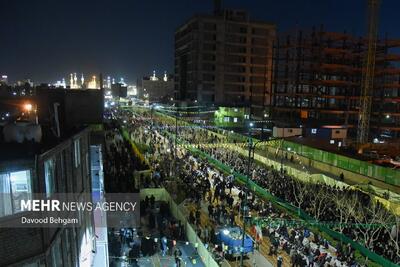 عکس/ بزرگترین سفره افطار جهان اسلام در مشهد