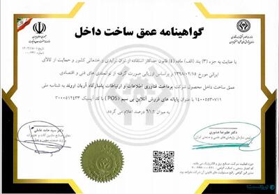 فناپ‌تک گواهی عمق ساخت داخل گرفت - پیوست