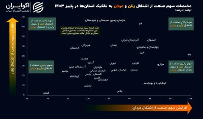 زنان 3 استان مردان را از صنعت کنار زدند!