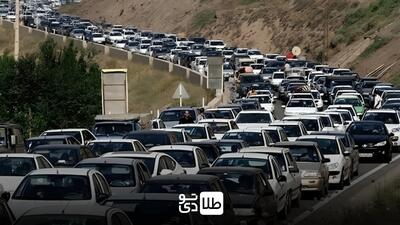 آخرین وضعیت جاده‌های کشور/ ترافیک جاده چالوس و جاده هراز ۱۴۰۳/۱۲/۲۸ + نقشه