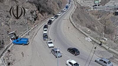 ترافیک سنگین دوباره جاده چالوس را یک طرفه کرد