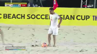 گل پنجم ایران به بحرین توسط سیدعلی ناظم + فیلم