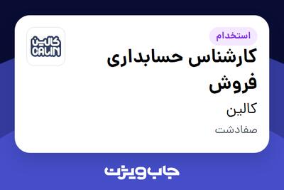 استخدام کارشناس حسابداری فروش در کالین