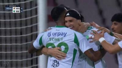 گل اول الاهلی عربستان به الوحده عربستان (راجر ایبانز)