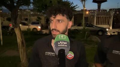 صحبت‌های بازیکنان نیروی زمینی و بعثت کرمانشاه بعد از پایان بازی