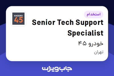 استخدام Senior Tech Support Specialist در خودرو 45