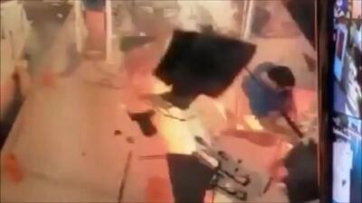 فیلم وحشتناک از انفجار قایق در روسیه + فیلم