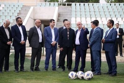 بازدید دکتر پزشکیان از مرکز ملی فوتبال ایران - پارس فوتبال