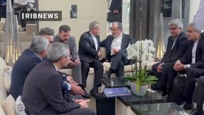 گفت‌و‌گوی هیات دیپلماتیک و کارشناسی ایران در مسقط پیش از آغاز مذاکرات+ فیلم