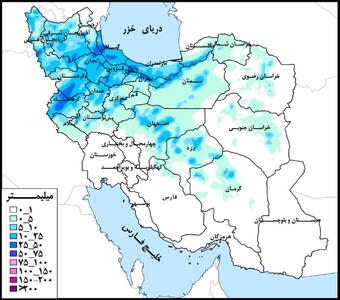 دریای خزر و دریاچه ارومیه پرباران‌ترین حوضه‌های‌ درجه یک کشور