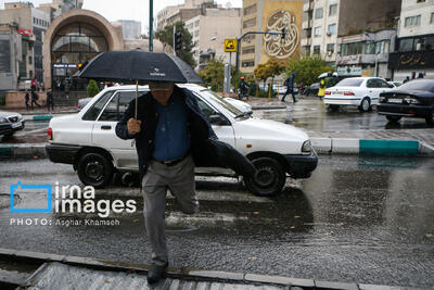 وزش باد نسبتا شدید و رگبار باران در تهران