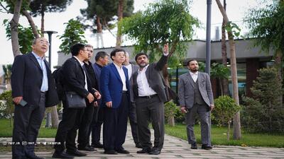 بازدید هیات رئیسه دانشگاه شانگهای از فدراسیون کشتی
