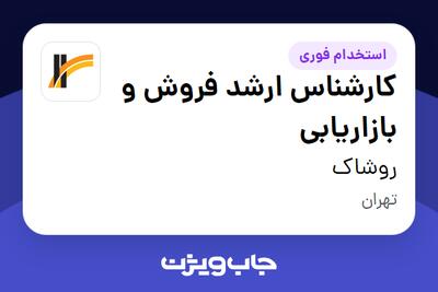 استخدام کارشناس ارشد فروش و بازاریابی - خانم در روشاک