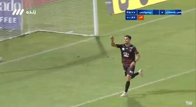 گل سوم پرسپولیس به مس توسط علی‌پور
