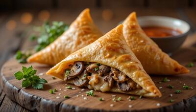 طرز تهیه چند مدل سمبوسه با قارچ (هنر سمبوسه پزی)
