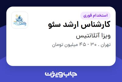 استخدام کارشناس ارشد سئو در ویزا آتلانتیس