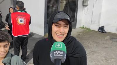گفت‌و‌گوی جالب با مادر و فرزند طرفدار نساجی در حاشیه بازی با هوادار