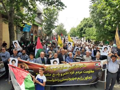 راهپیمایی جمعه‌های خشم در قزوین برگزار شد