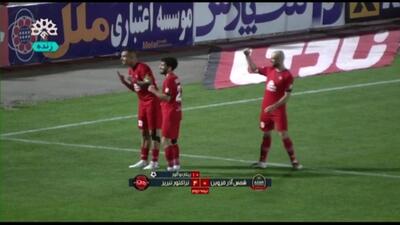 گل چهارم تراکتور به شمس آذر (ریکاردو آلوز)