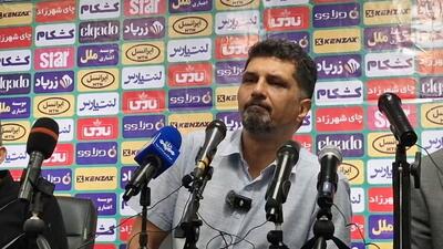 کنفرانس خبری مجتبی حسینی سرمربی آلومینیوم پس از شکست مقابل استقلال