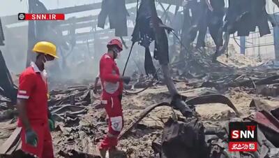 تداوم عملیات جستجو در بندر شهید رجایى + فیلم