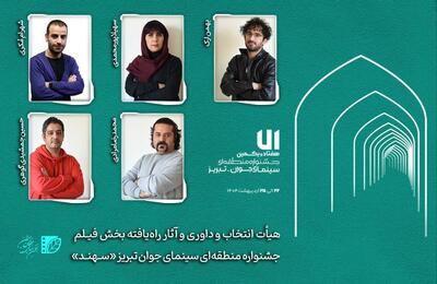 هیأت انتخاب و داوری و آثار راه‌یافته بخش «فیلم» جشنواره «سهند» معرفی شدند