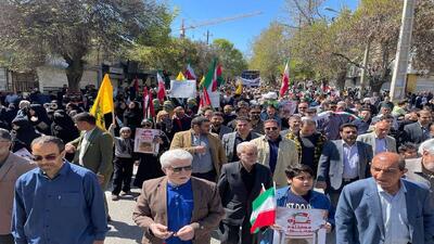 راهپیمایی سمنانی‌ها علیه جنایات رژیم صهیونیستی+فیلم