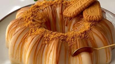 طرز تهیه پاناکوتا لوتوس یه دسر خیلی راحت، نرم و لطیف+ فیلم