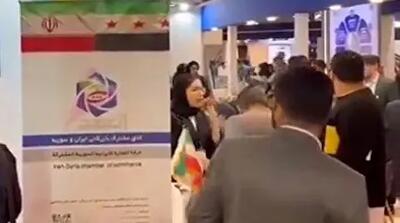 پرچم حکومت جولانی در نمایشگاه ایران اکسپو!/ویدیو