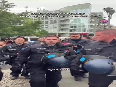 سرکوب تظاهرات حمایت از فلسطین در آلمان