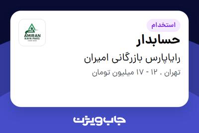 استخدام حسابدار در رایاپارس بازرگانی امیران