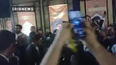 لحظاتی از حضور پزشکیان در جمع زائران حرم امام رضا(ع)