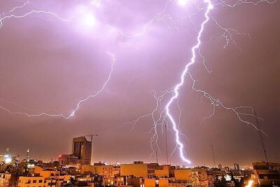 رگبار و رعدبرق در البرز