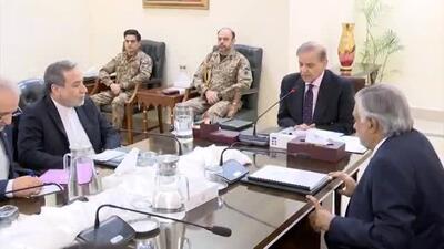 دیدار عراقچی با شهباز شریف نخست‌وزیر پاکستان