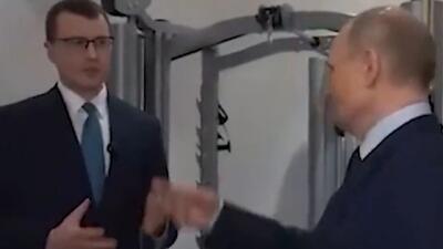 رونمایی پوتین از فضای ورزشی شخصی خود + فیلم
