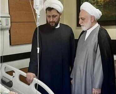 عیادت رئیس قوه قضاییه از آیت‌الله نوری همدانی