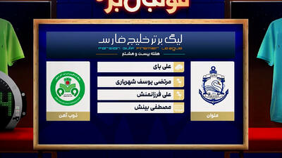 کارشناسی داوری بازی ملوان - ذوب آهن - پارس فوتبال