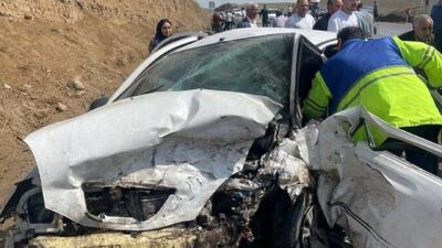 عبور غیر مجاز عابر پیاده از عرض بزرگراه حادثه آفرید