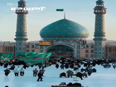 استقبال مسجد جمکران در آستانه میلاد امام رضا(ع)
