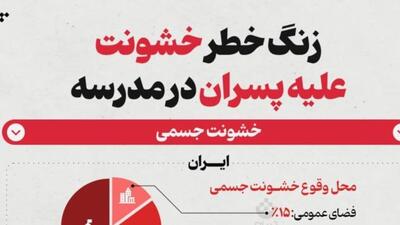 زنگ خطر خشونت علیه پسران در مدارس