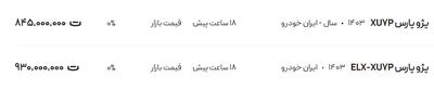 قیمت پژو پارس، امروز ۱۷ اردیبهشت ۱۴۰۴