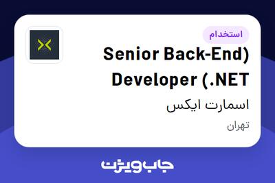 استخدام (Senior Back-End Developer (.NET در اسمارت ایکس