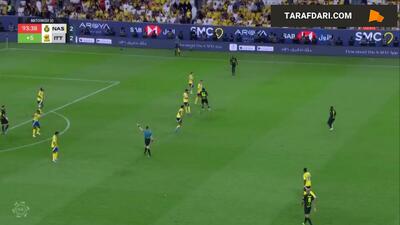 الاتحاد و تکمیل کامبک در خانه حریف؛ گل حسام عوار به النصر در دقیقه 4+90 (النصر 2-3 الاتحاد) - پارس فوتبال