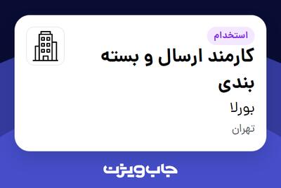 استخدام کارمند ارسال و بسته بندی - آقا در بورلا